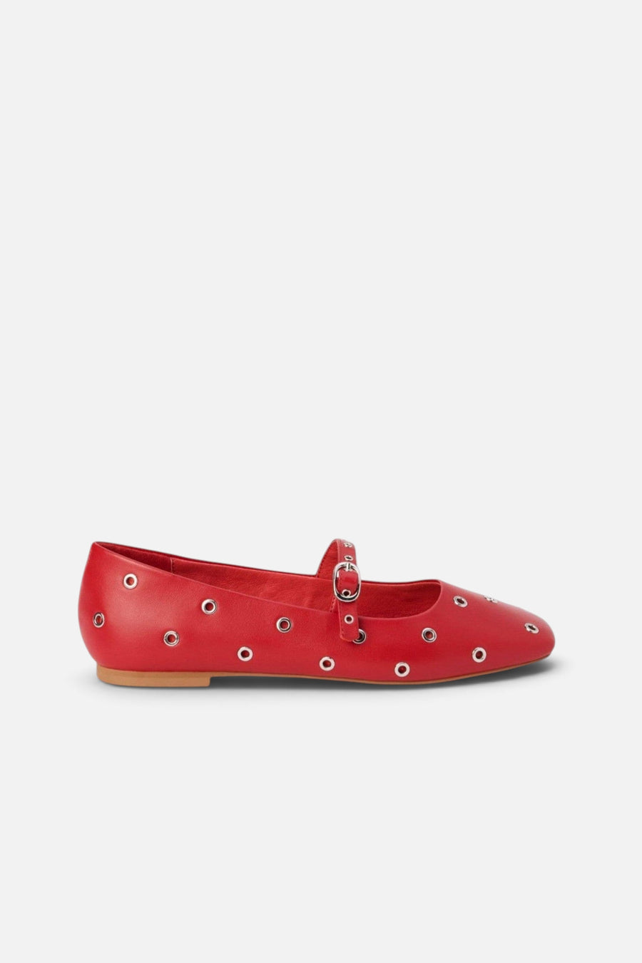 Matisse Mick Ballet Flat in Red – side view