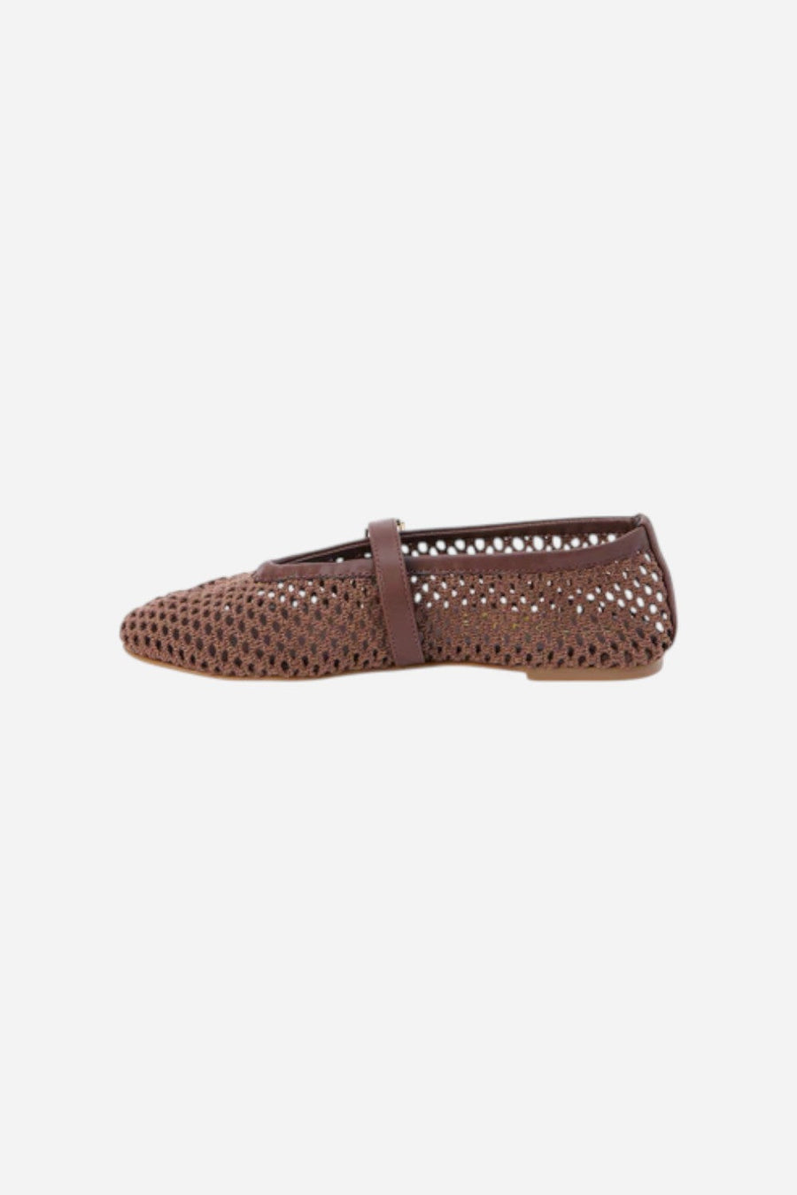 Matisse Nolita Ballet Flat in Chocolate – back view