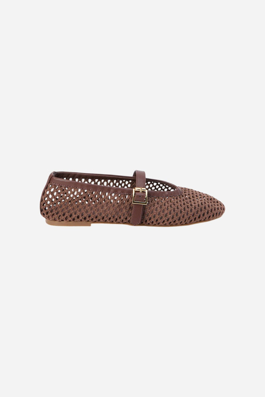 Matisse Nolita Ballet Flat in Chocolate – front view