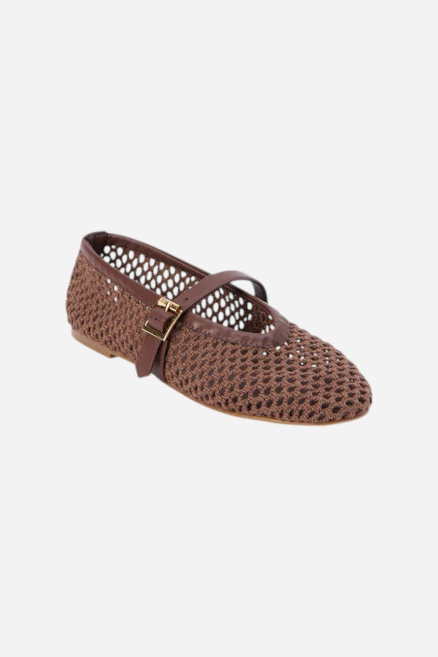 Matisse Nolita Ballet Flat in Chocolate – side view