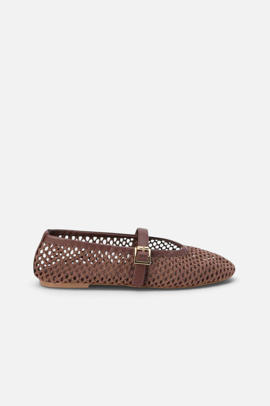 Matisse Nolita Ballet Flat in Chocolate – side view