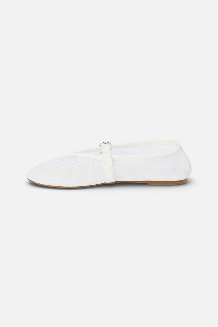 Matisse Nolita Ballet Flats in White – back view