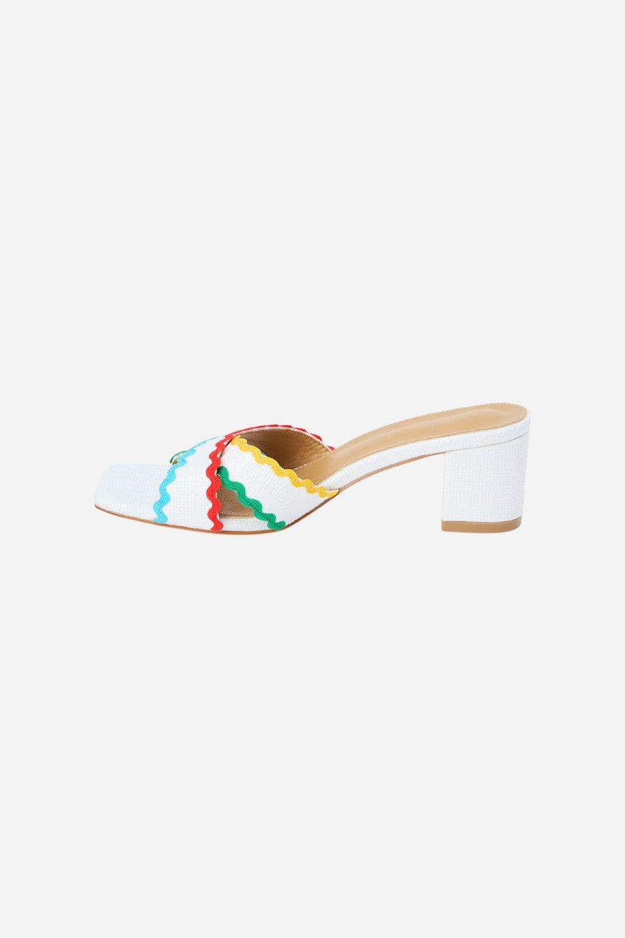 Matisse Principessa Heeled Sandal in White – back view