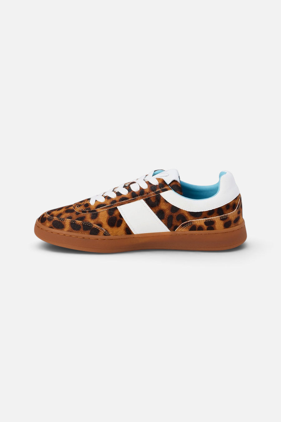 Matisse Quincy Low-Top Sneaker in Tan Leopard – back view