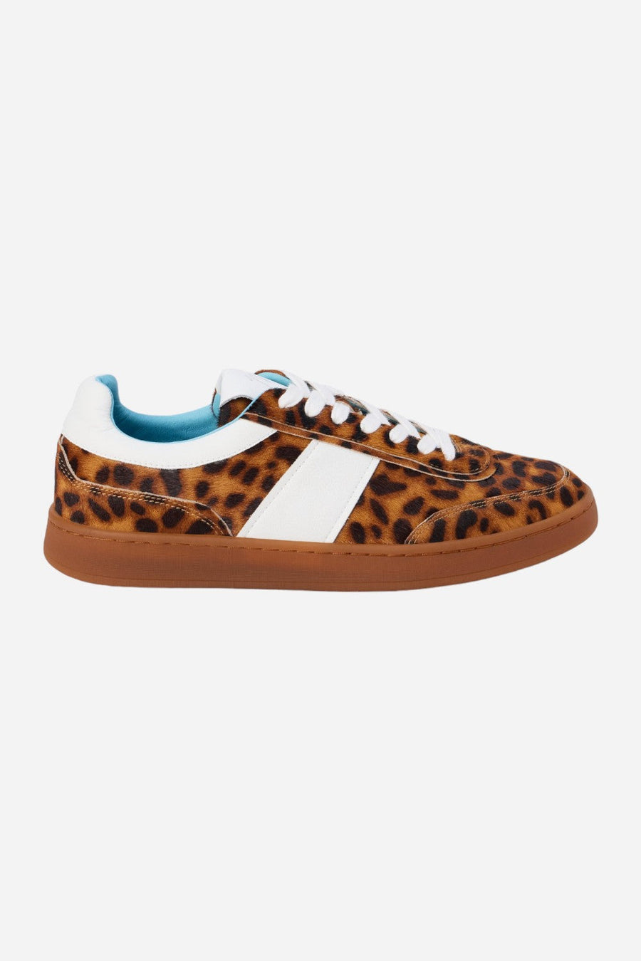 Matisse Quincy Low-Top Sneaker in Tan Leopard – front view