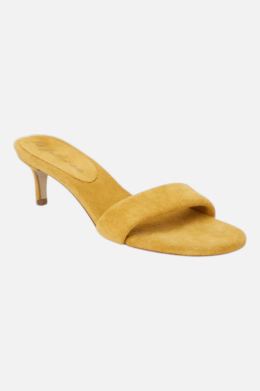 Matisse Women's Poppy Sandal in Marigold Suede – back view