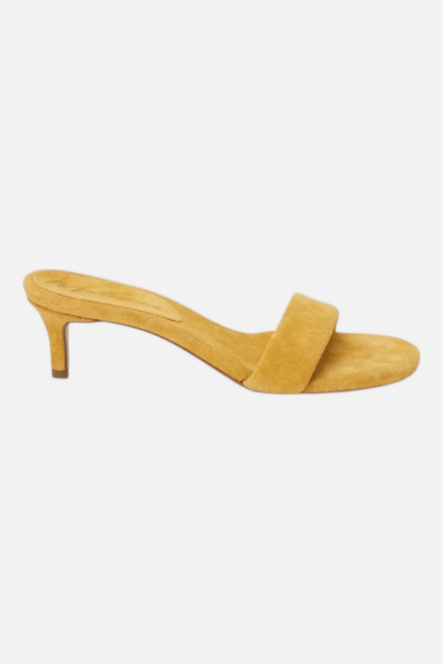 Matisse Women's Poppy Sandal in Marigold Suede – front view