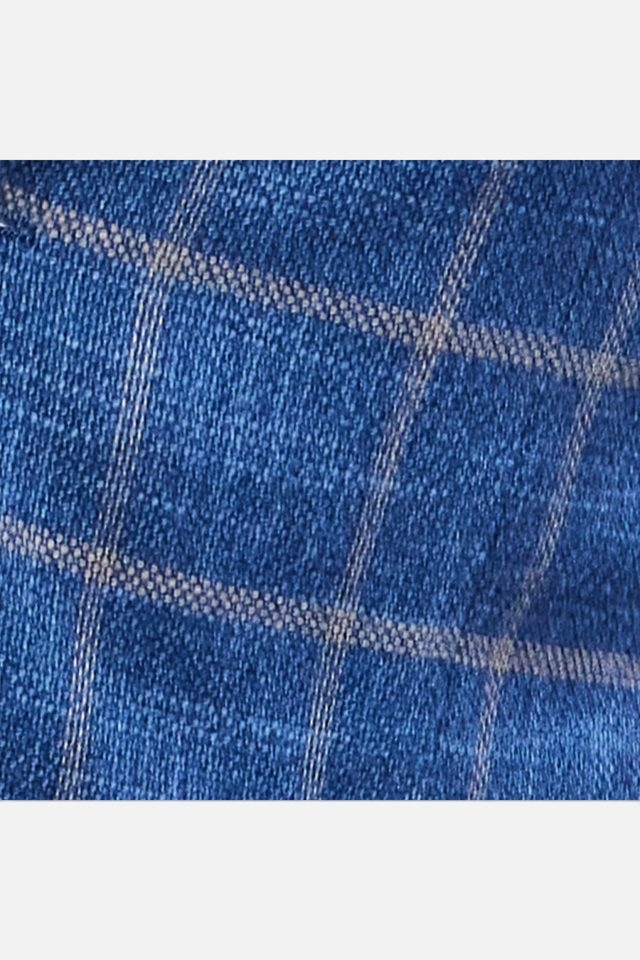 Maverick Travel Blazer in Dark Blue Windowpane – flat lay
