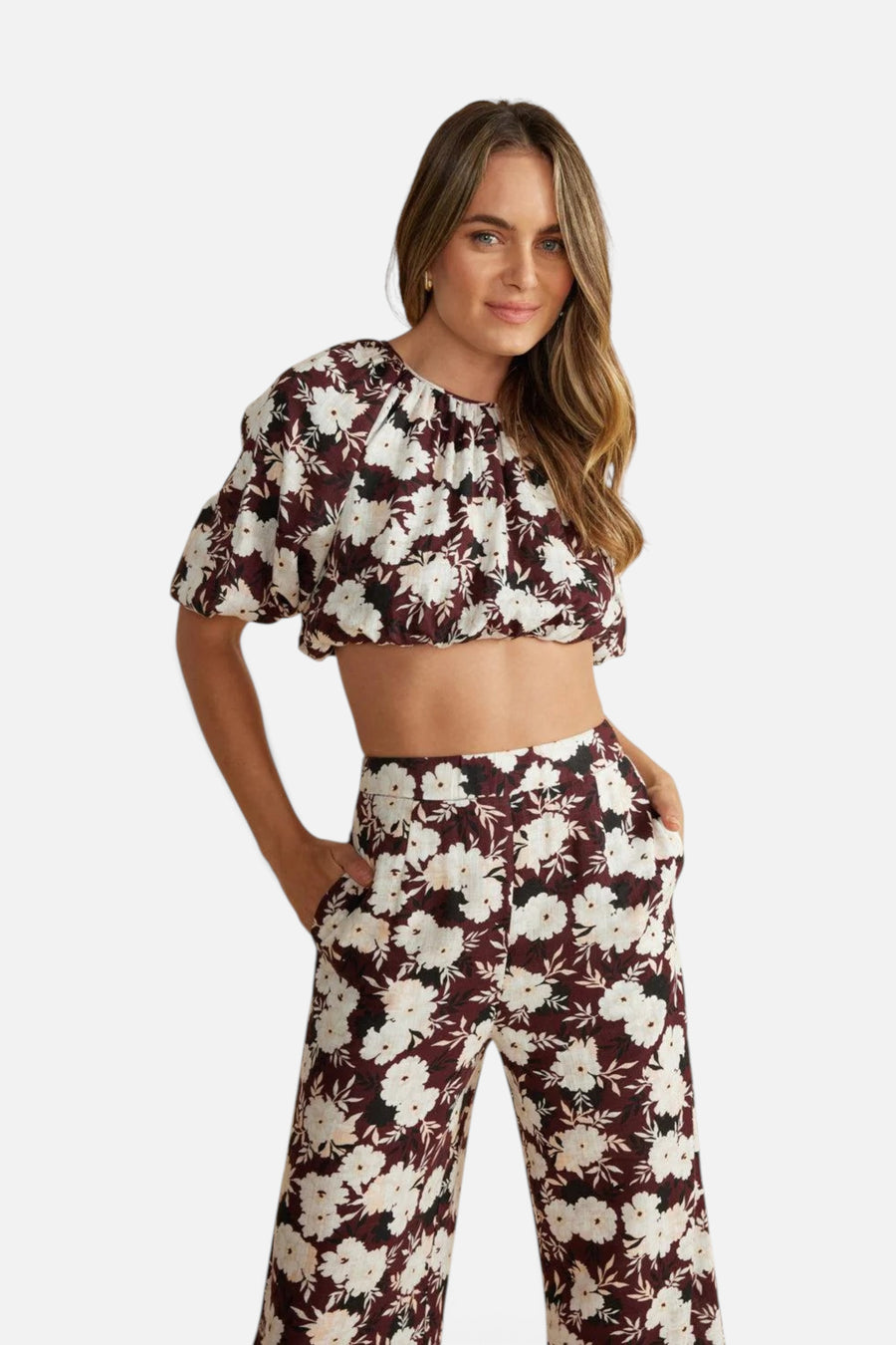 Maya Cropped Top Multi – front view