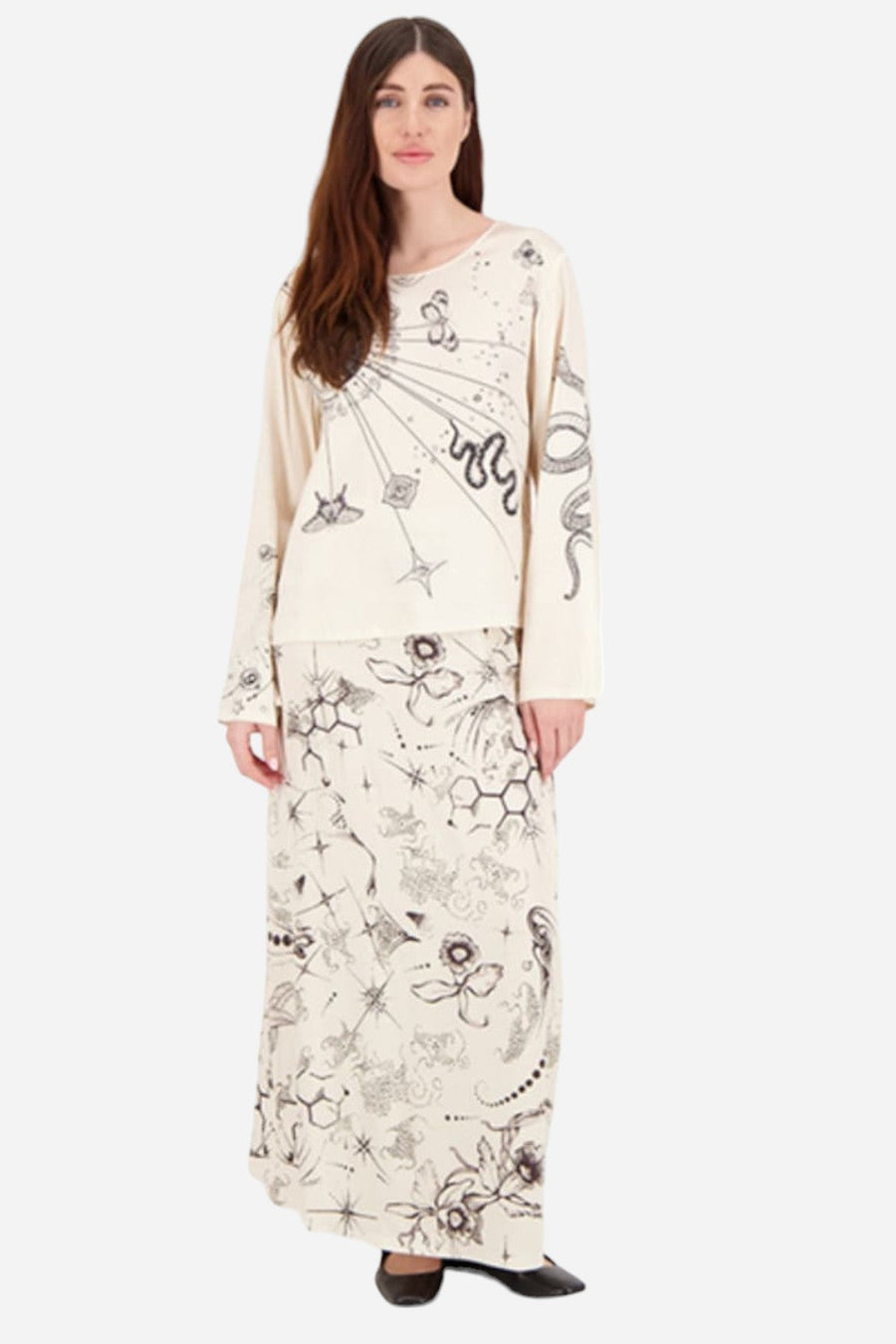 ME369 Anika Skirt in Tattoo – front view