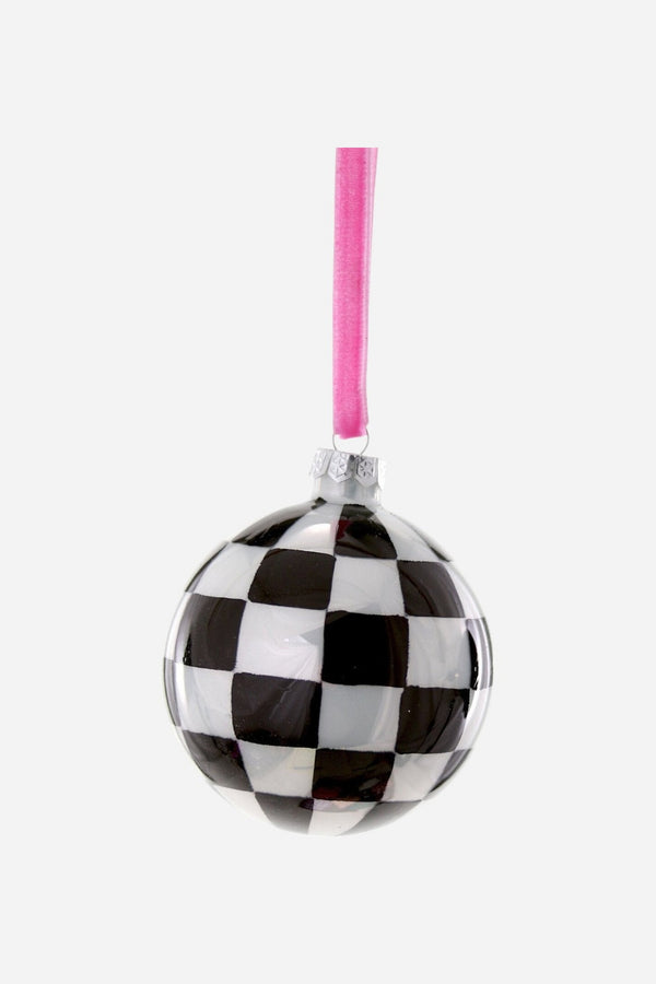 Medium Checkered Bauble Ornament
