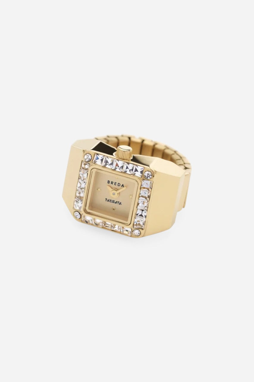 MEGHANI - Breda Dalmata Time Ring Gold – back view