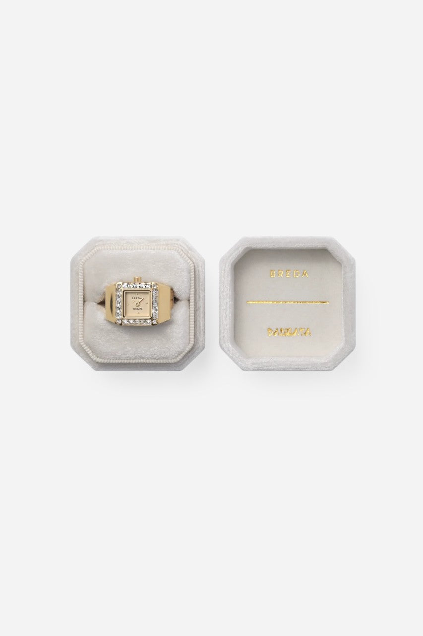 MEGHANI - Breda Dalmata Time Ring Gold – detail