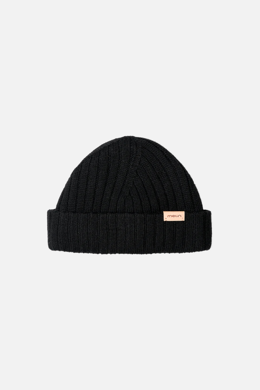 Melin All Day Beanie in Black – front view