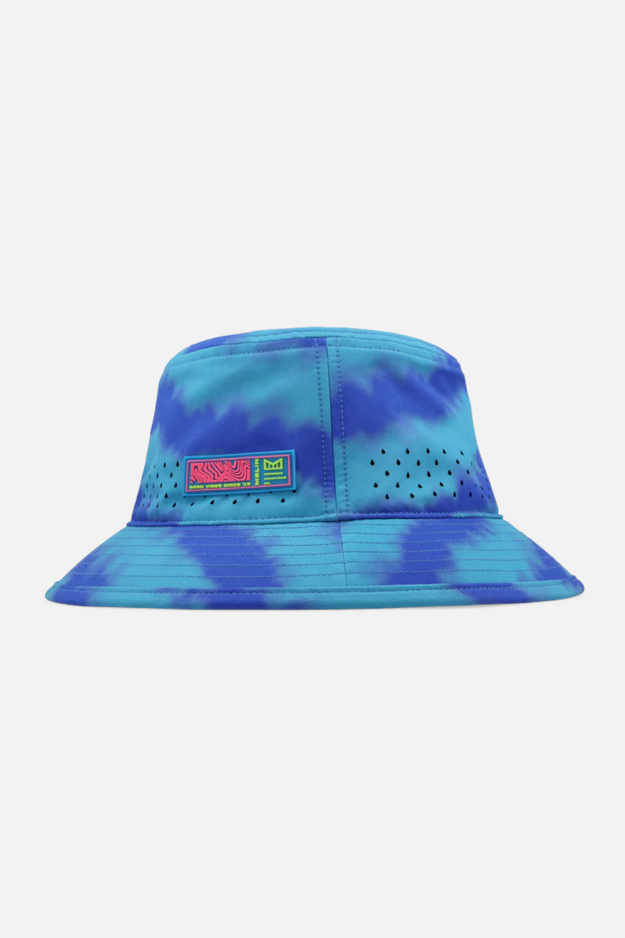 Melin Caddy Neon Tie Dye Hydro in Electric Blue – side view
