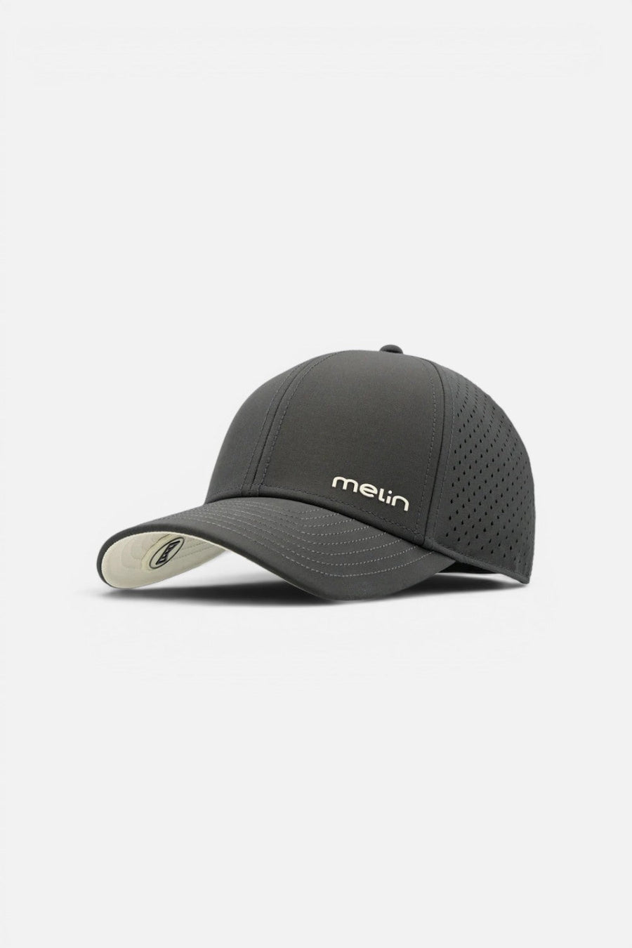Melin Compass Hydro Cap in Faded Black – front view