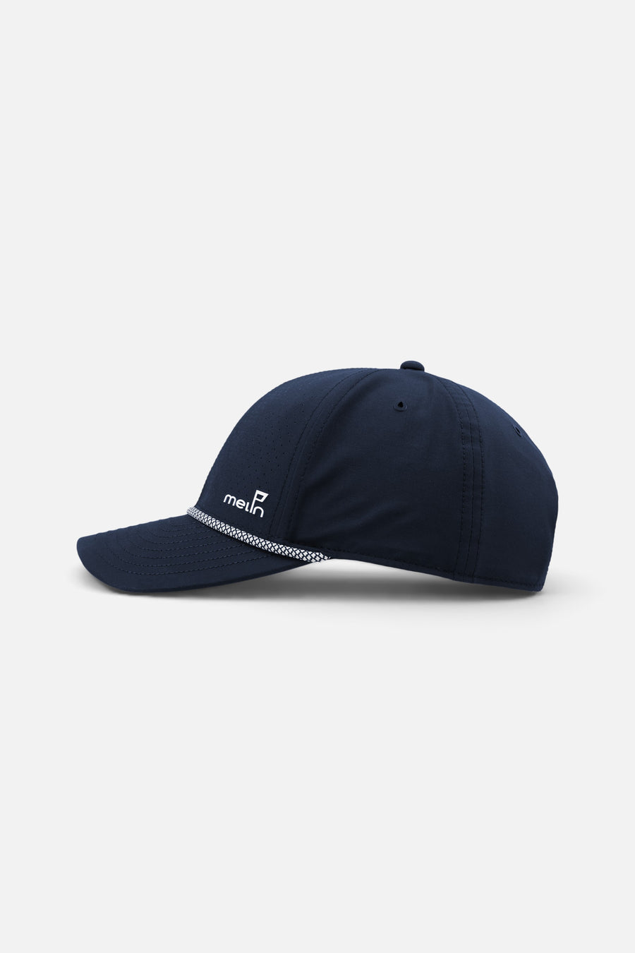 Melin Compass Links Hydro Hat in Navy – side view