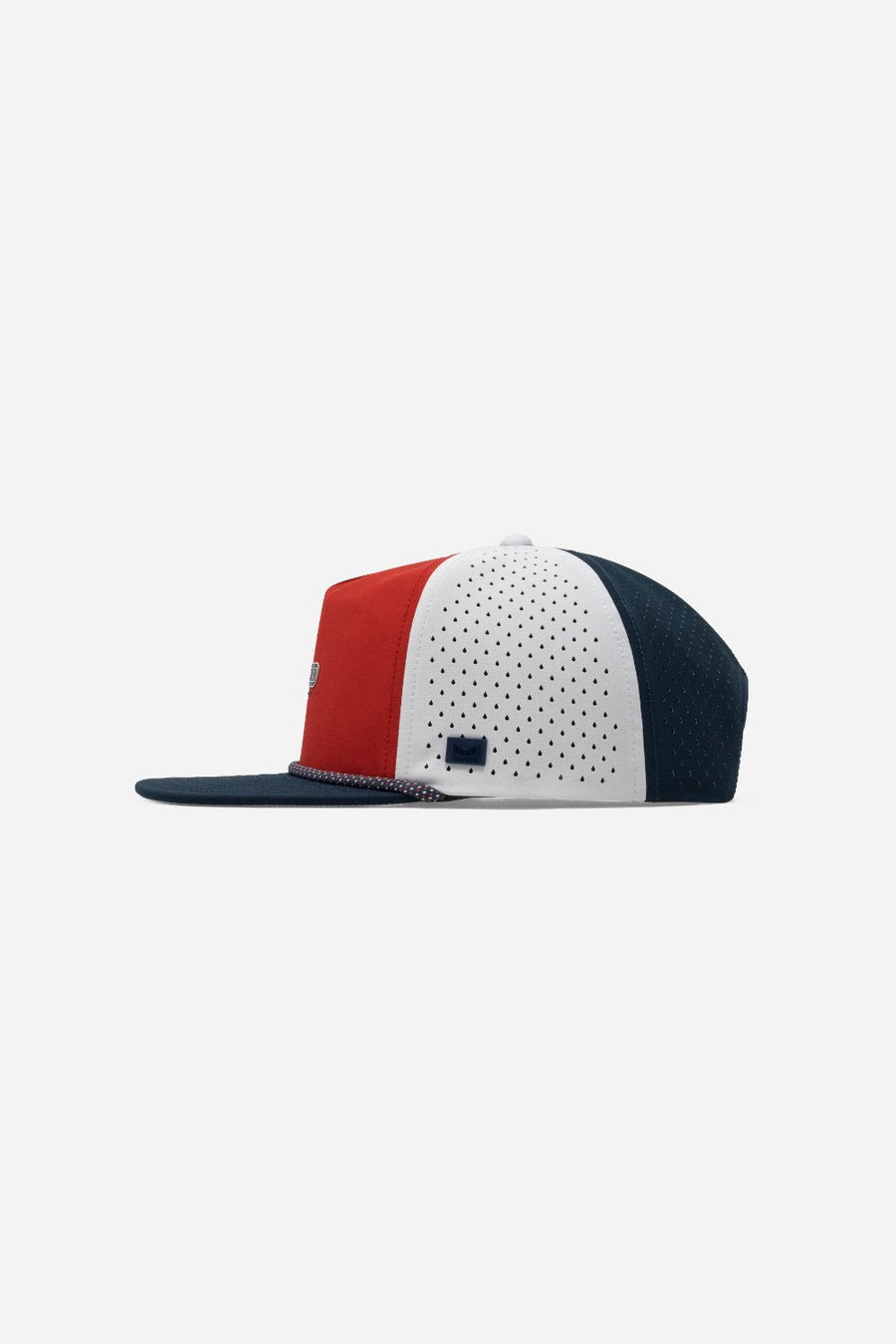 Melin Coronado Americana Hydro Hat in White / Red / Navy – side view
