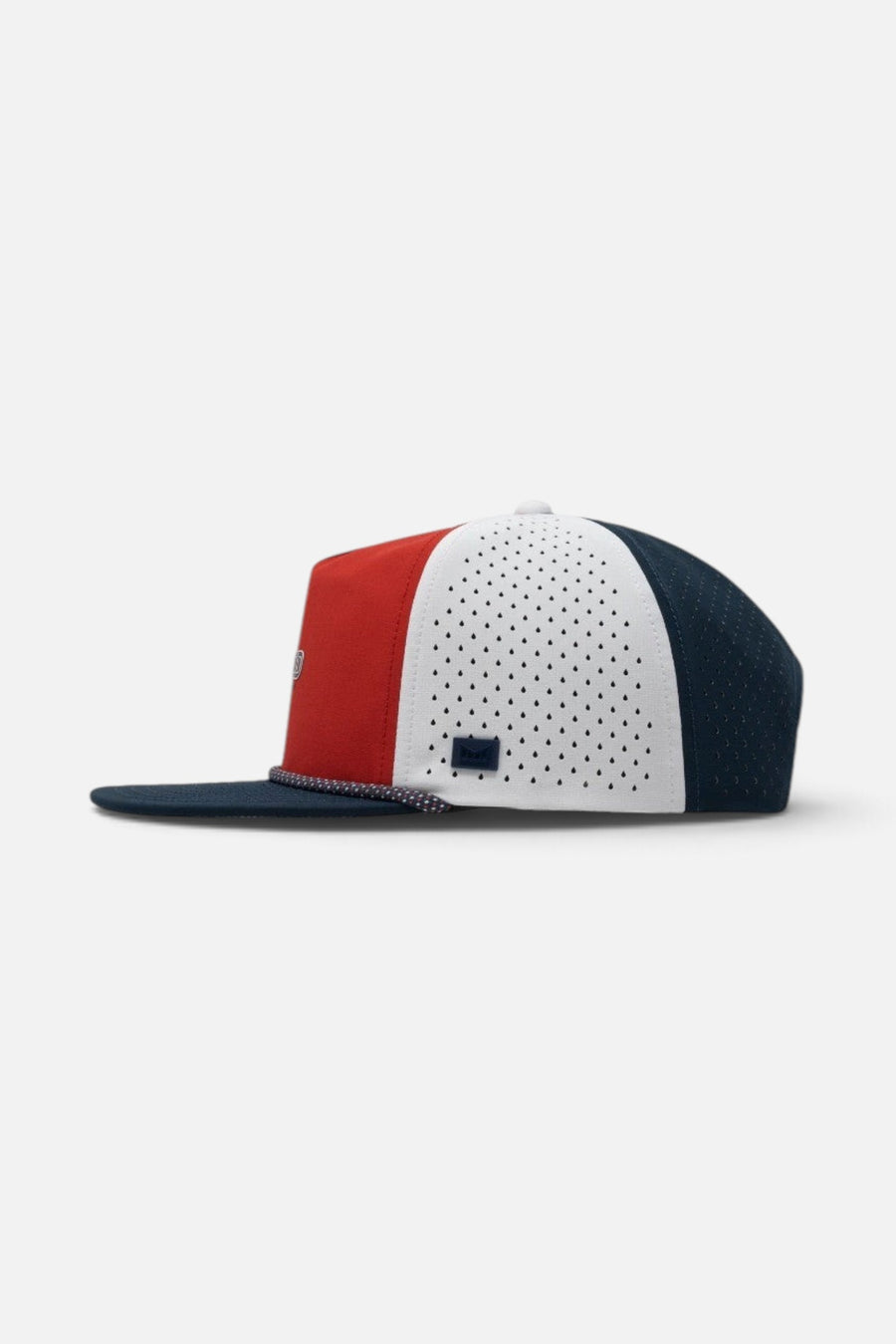 Melin Coronado Americana Hydro Hat in White / Red / Navy – side view