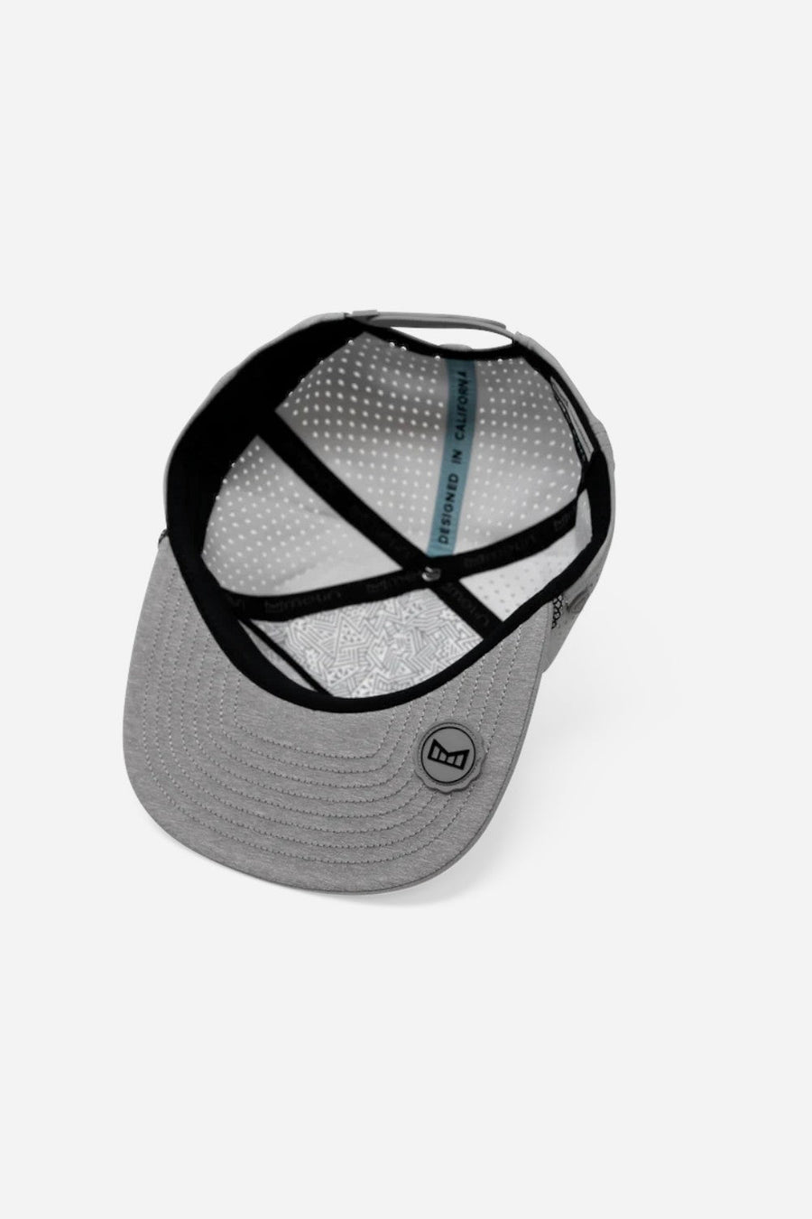 Melin Coronado Brick Hydro Hat in Heather Grey – flat lay