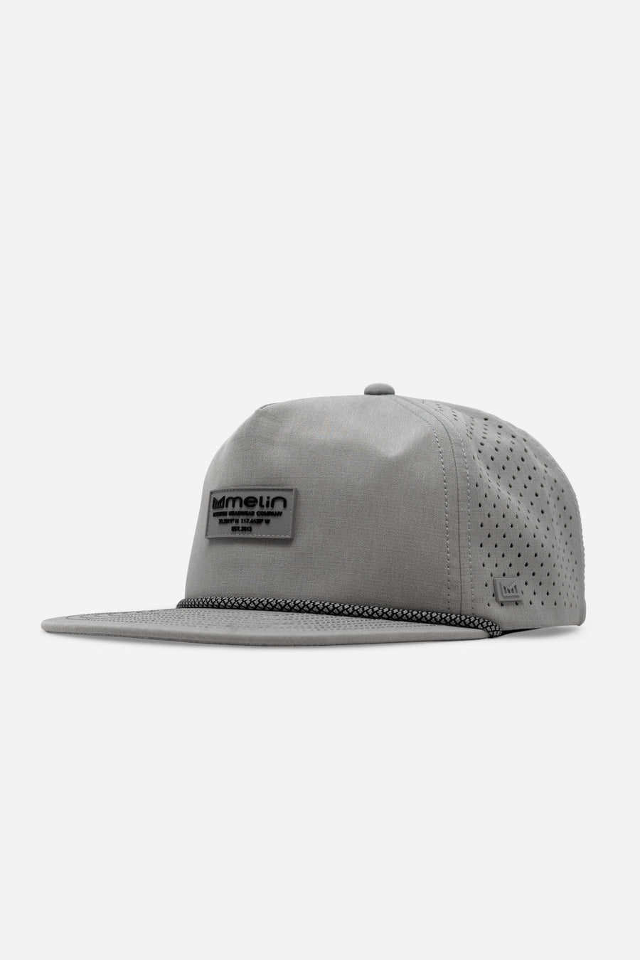 Melin Coronado Brick Hydro Hat in Heather Grey – front view