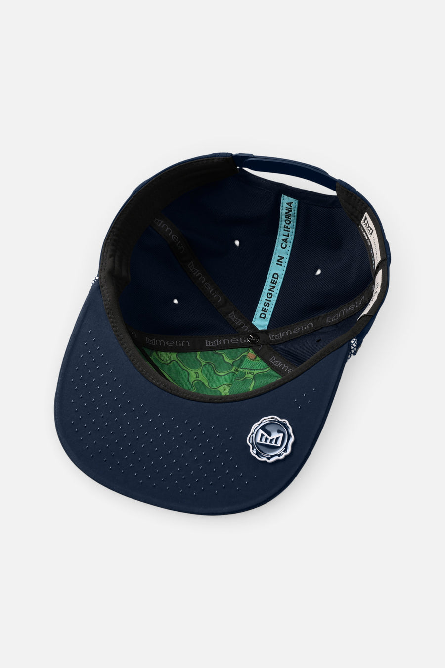 Melin Coronado Links Hydro Hat in Navy – detail