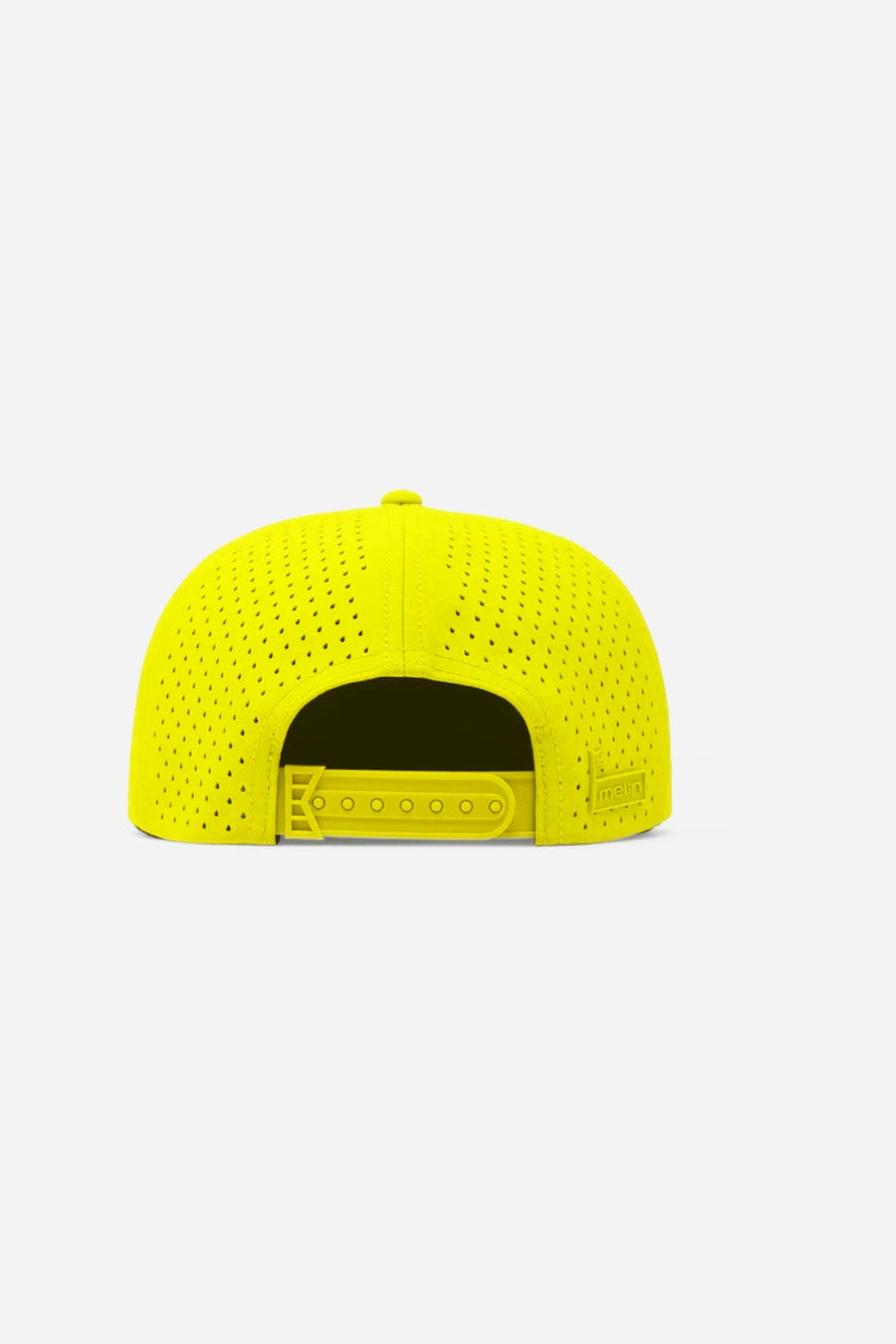 Melin Coronado Links Hydro Snapback Hat in Neon Yellow – detail