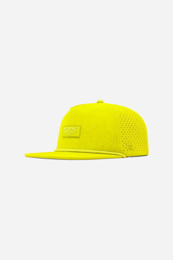 Melin Coronado Links Hydro Snapback Hat in Neon Yellow