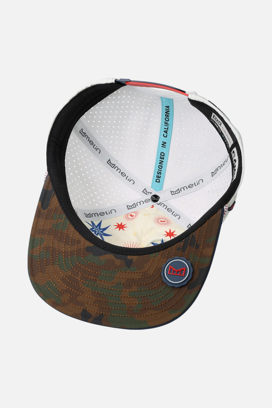 Melin Hydro Coronado Cap in Merica Camo – detail