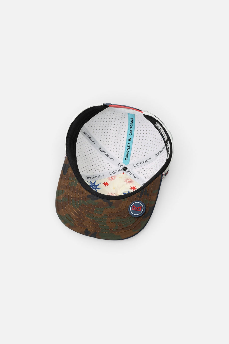 Melin Hydro Coronado Cap in Merica Camo – top view
