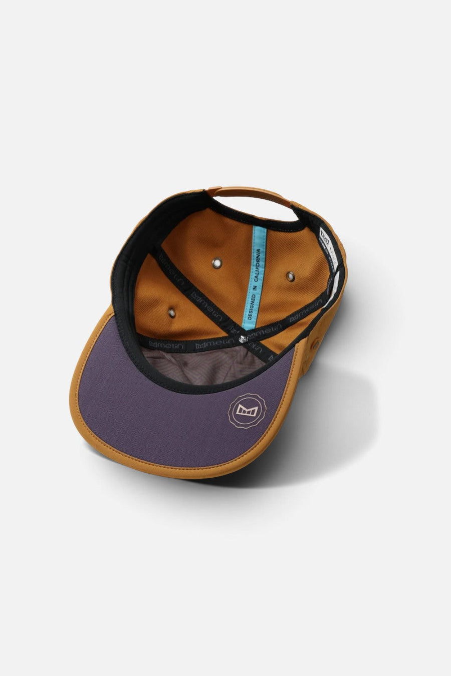 Melin Hydro Eagle Performance Snapback Cap in Transit – flat lay