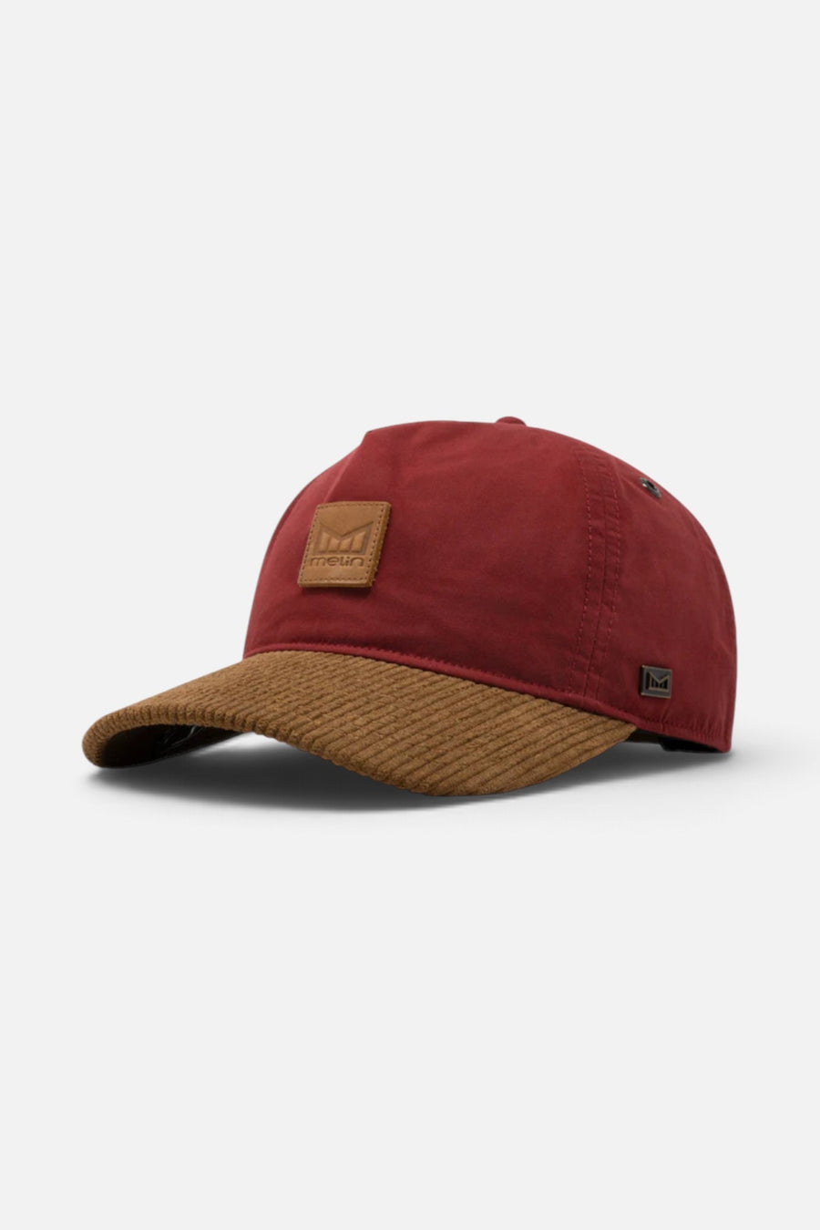 Melin Mem's Odysea Waxed Thermal Cord in Red – three-quarter view