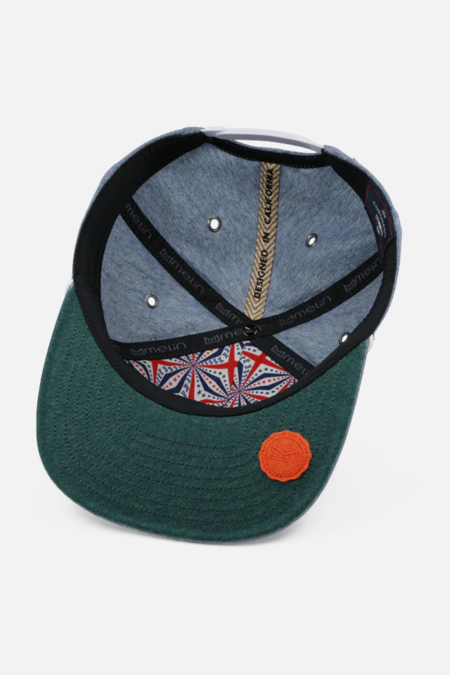 Melin Men's Mill Coronado United Hat in Chambray – flat lay