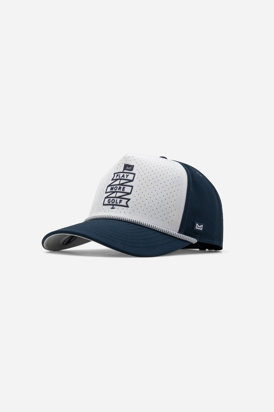 Melin Odysea Links Hydro Hat in Navy/White – front view