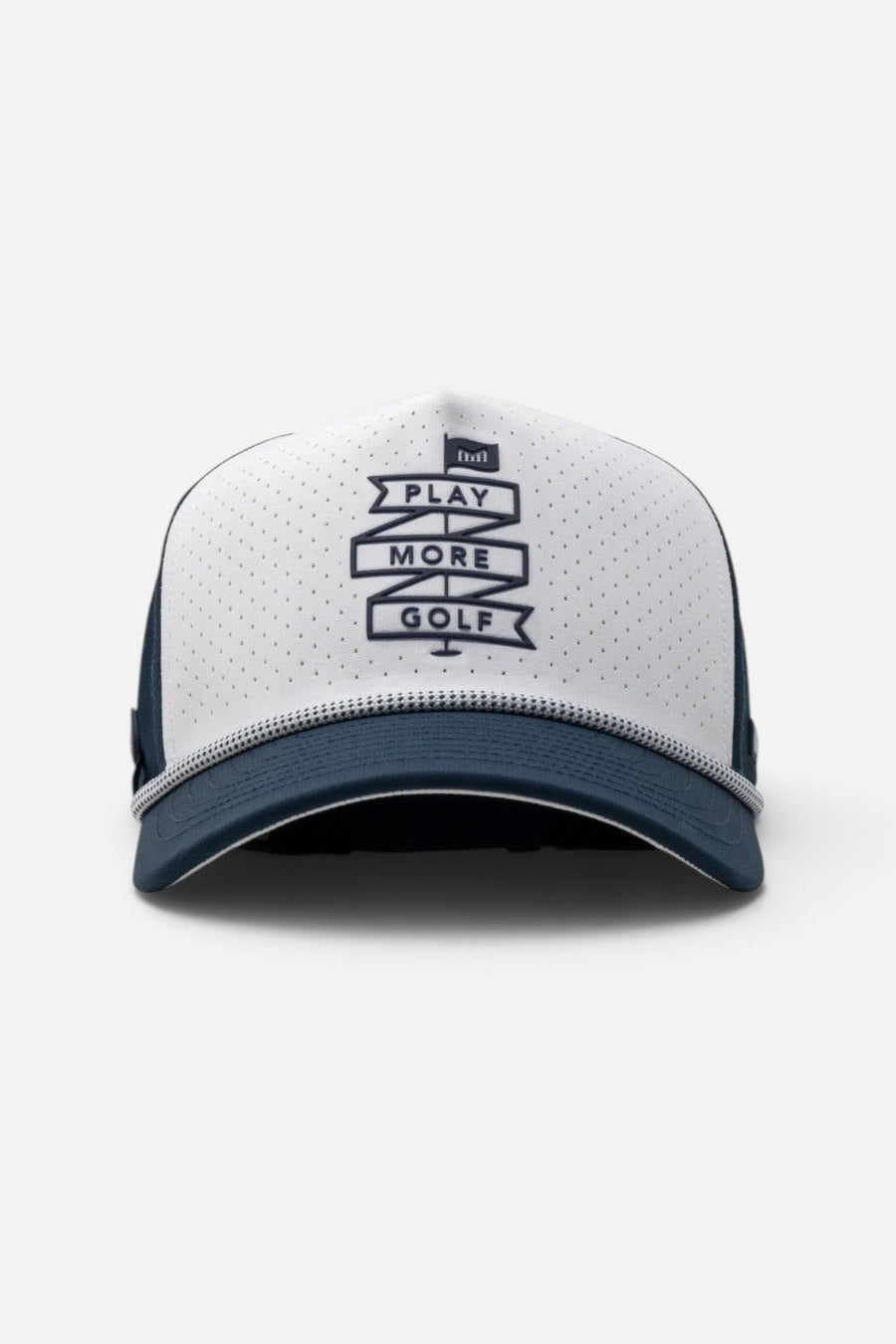 Melin Odysea Links Hydro Hat in Navy/White – front view