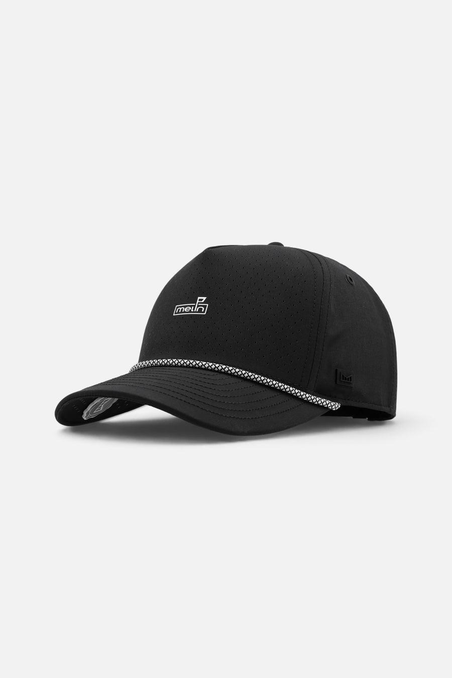 Melin Odysea Rope Links Hydro Hat in Black – front view