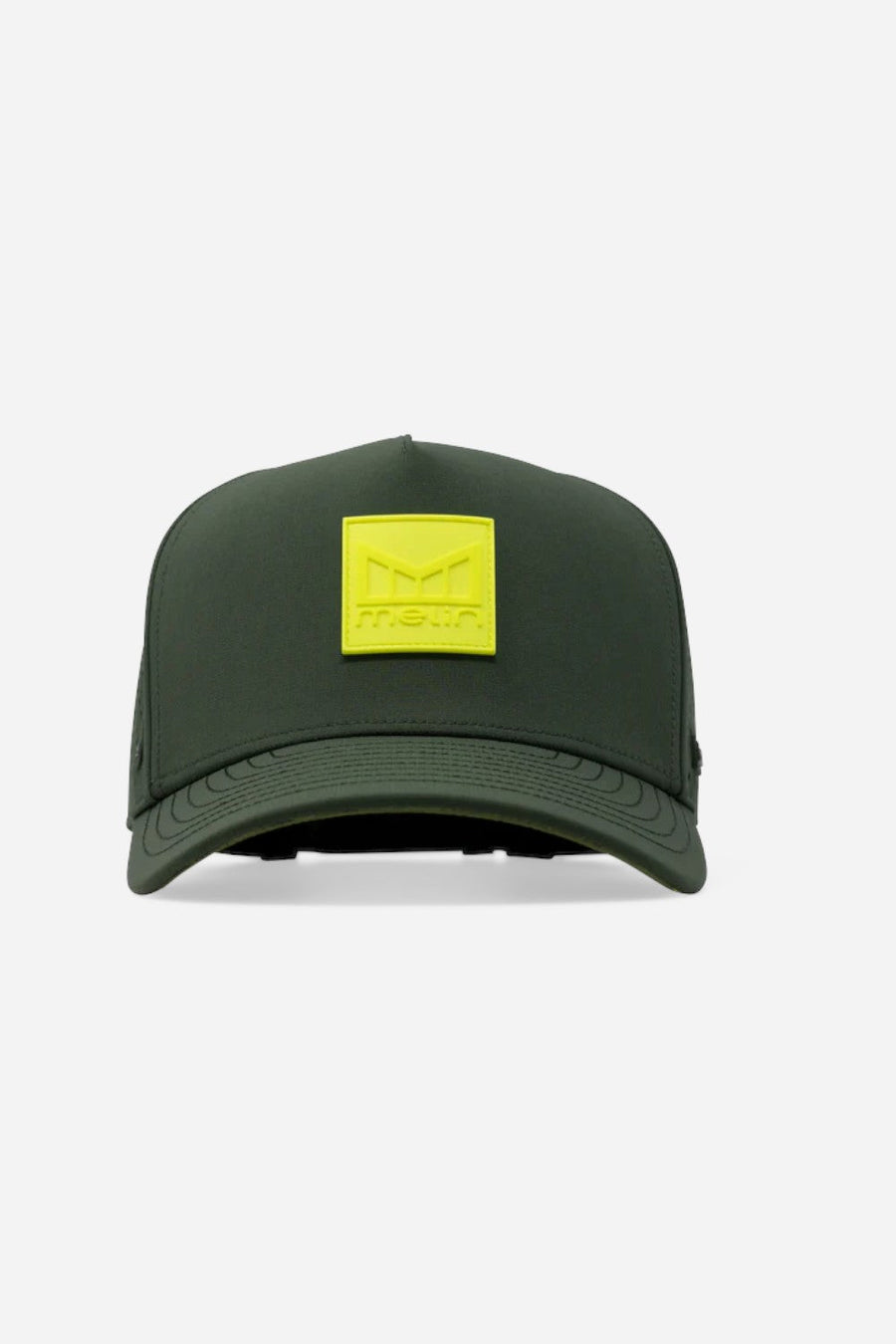 Melin Odysea Stacked Hydro Snapback Hat in Kombu Green – back view