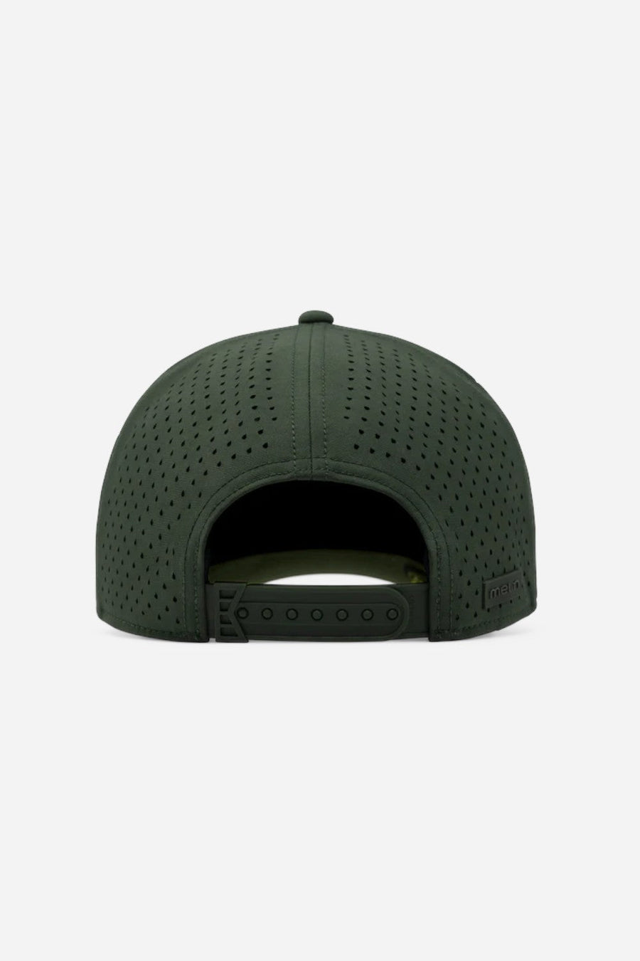 Melin Odysea Stacked Hydro Snapback Hat in Kombu Green – detail