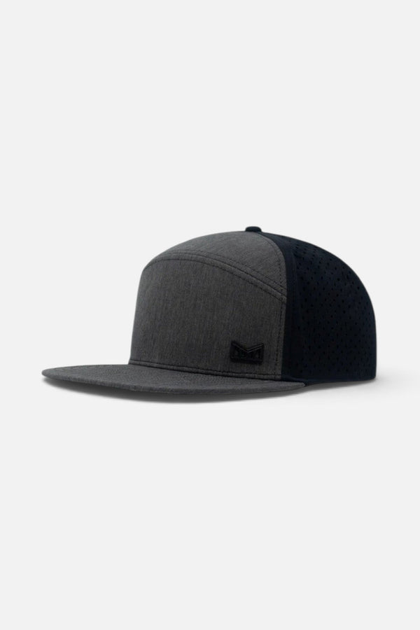 Melin Trenches Icon Hydro Snapback Hat in Heather Charcoal