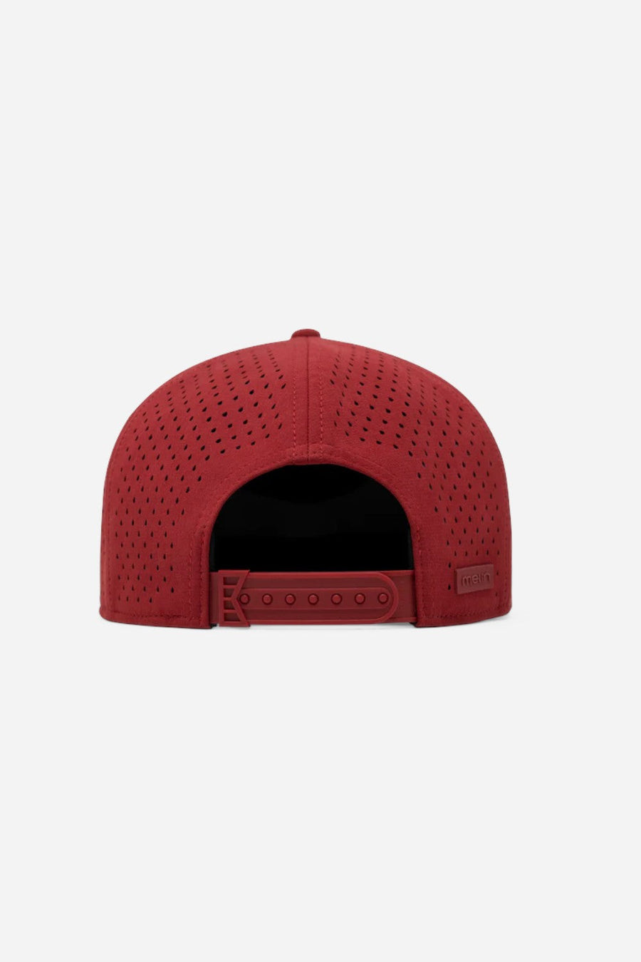 Melin Trenches Icon Hydro Snapback Hat in Red – detail