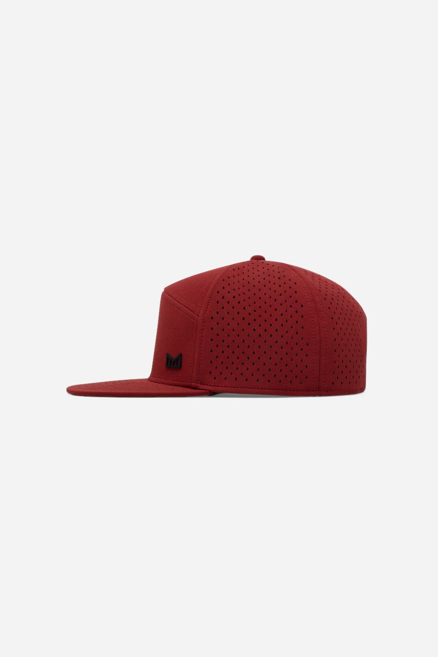 Melin Trenches Icon Hydro Snapback Hat in Red – side view