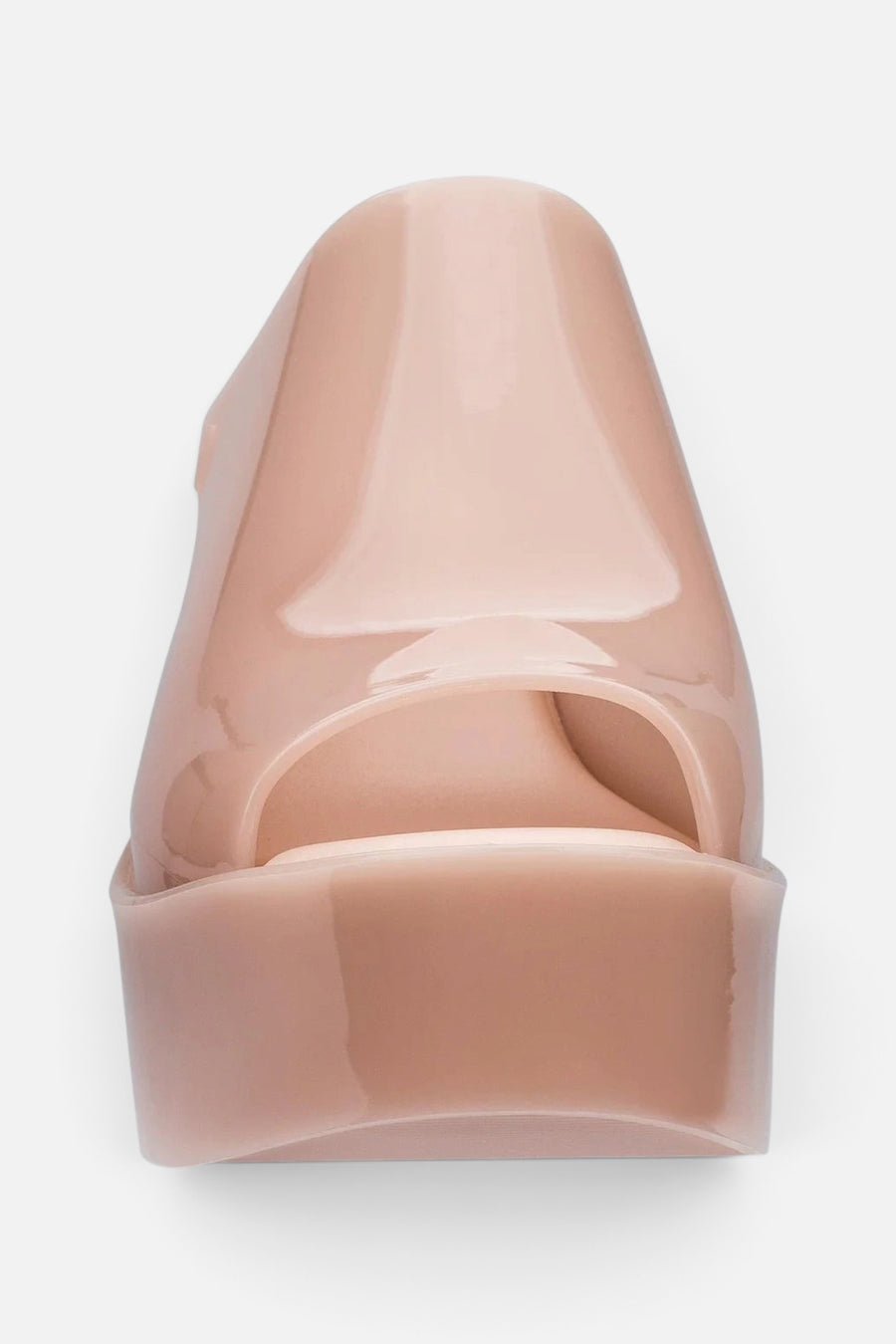 Melissa Platform Mule In Beige – back view