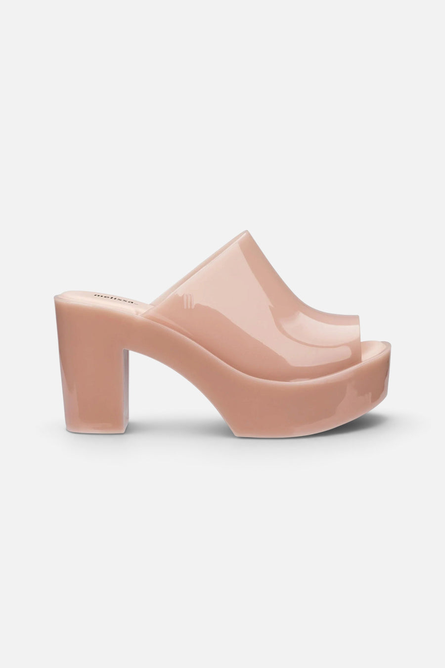 Melissa Platform Mule In Beige – front view