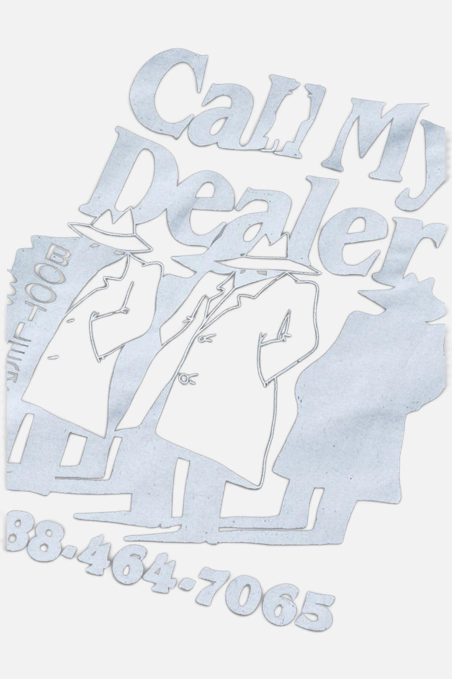 Men's After Market INC Call My Dealer T-Shirt in Washed Black – detail