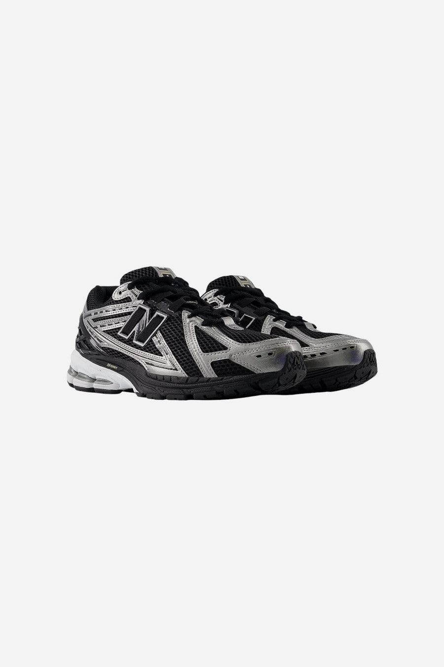 Men's New Balance 1906R in Black, Silver and Gold Metallic – back view