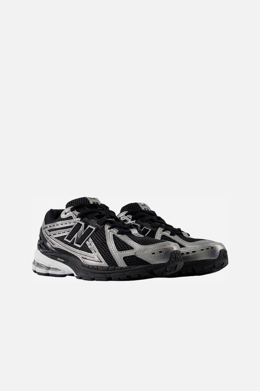 New Balance Men's 1906R in Black, Silver and Gold Metallic – three-quarter view