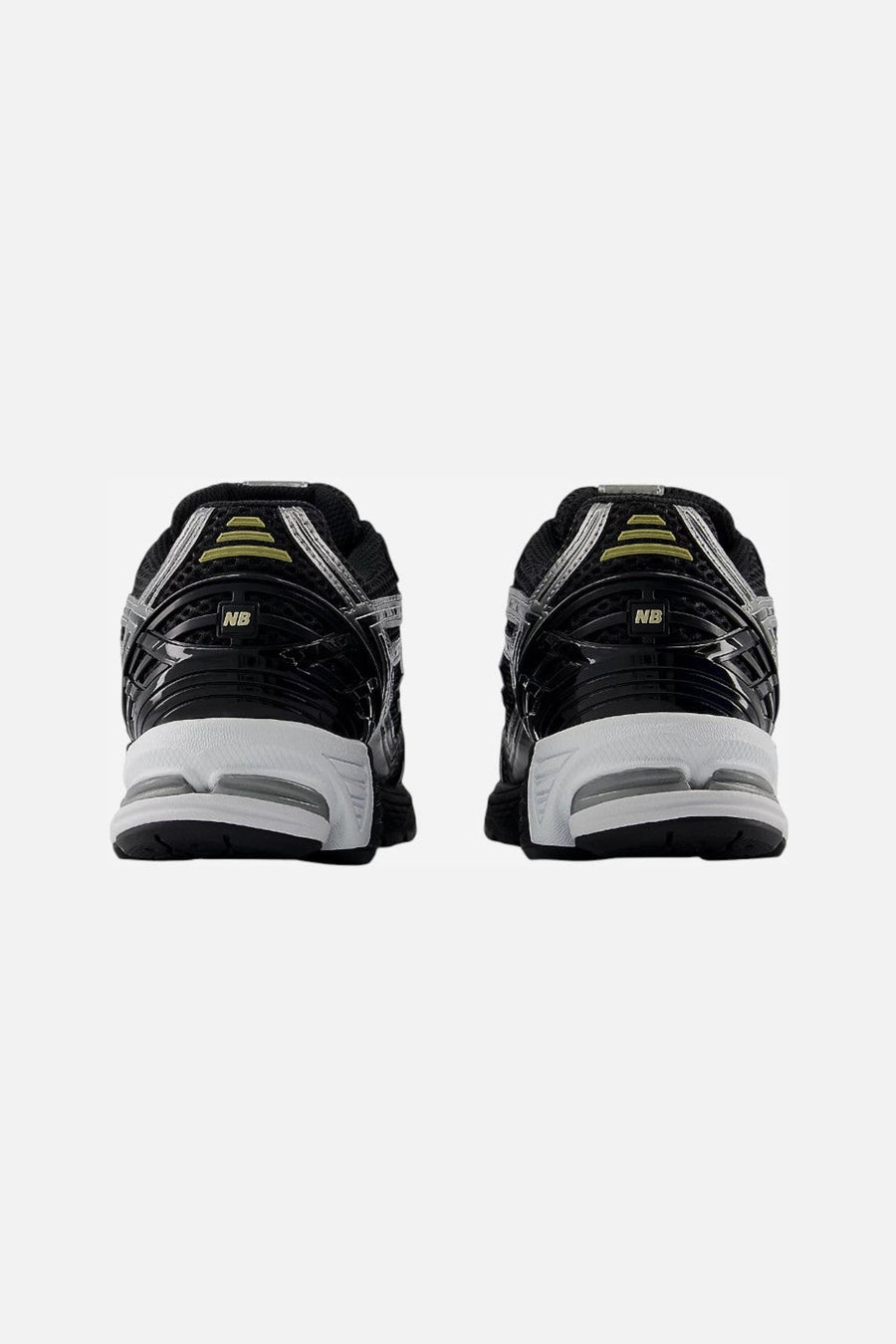New Balance Men's 1906R in Black, Silver and Gold Metallic – back view