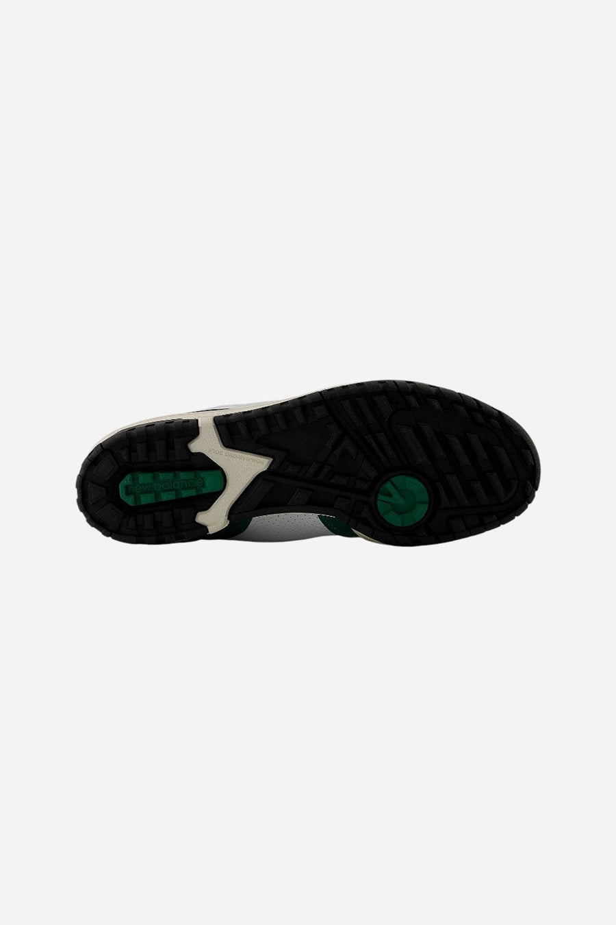 New Balance Men's 550 Golf SL in White with Green – detail