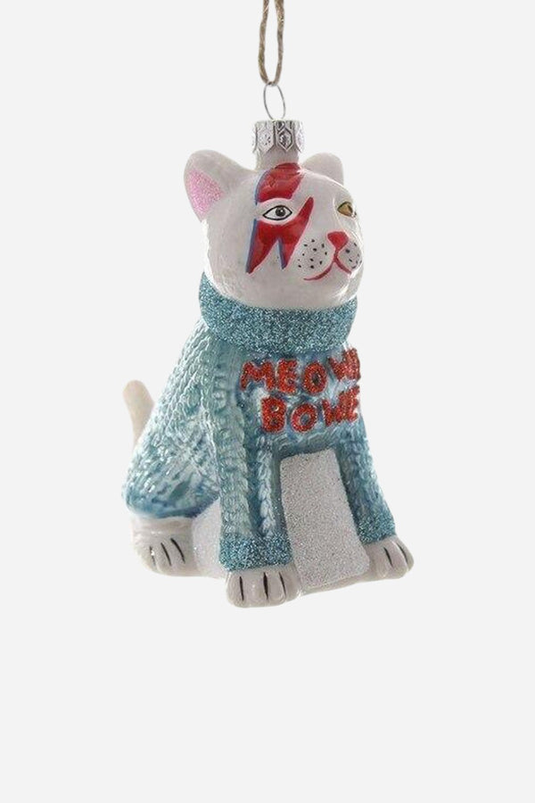 Meowie Bowie Sweater Ornament