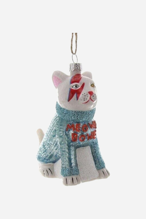 Meowie Bowie Sweater Ornament